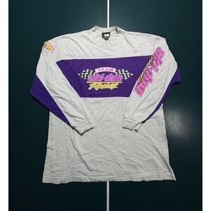 Vtg 90s Ski-Doo Team Racing Long Sleeve T-Shirt Jersey Large Bombardier Rotax